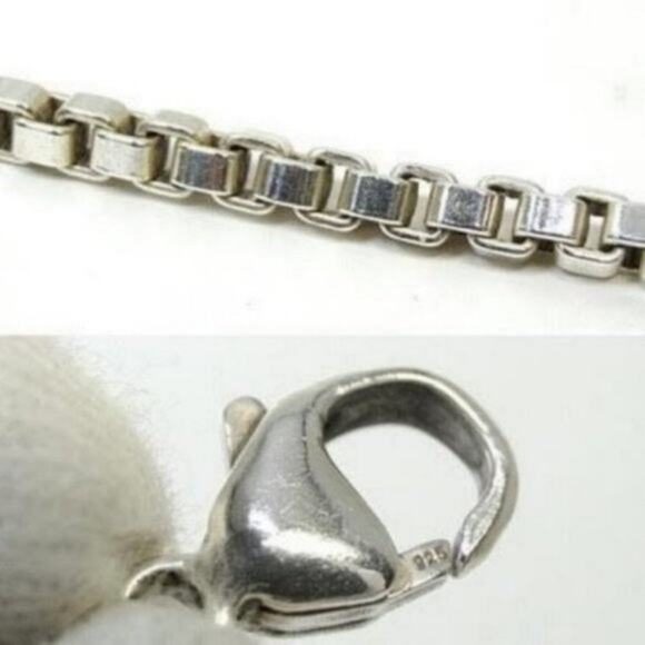 Authentic Tiffany & Co Sterling Silver Venetian Link Bracelet 7.5" - Picture 5 of 7